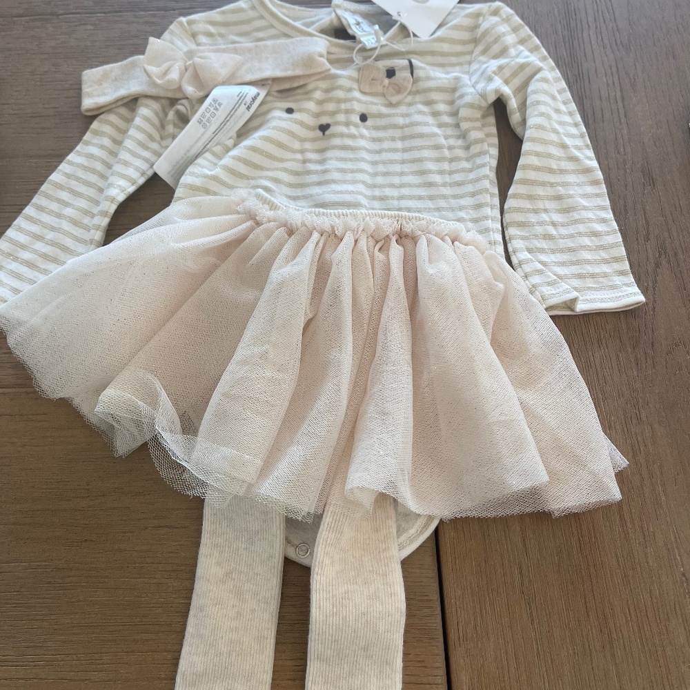 Baby 2PC dress and tights - NWT